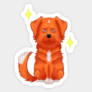 Nova Scotia retriever orange Sticker